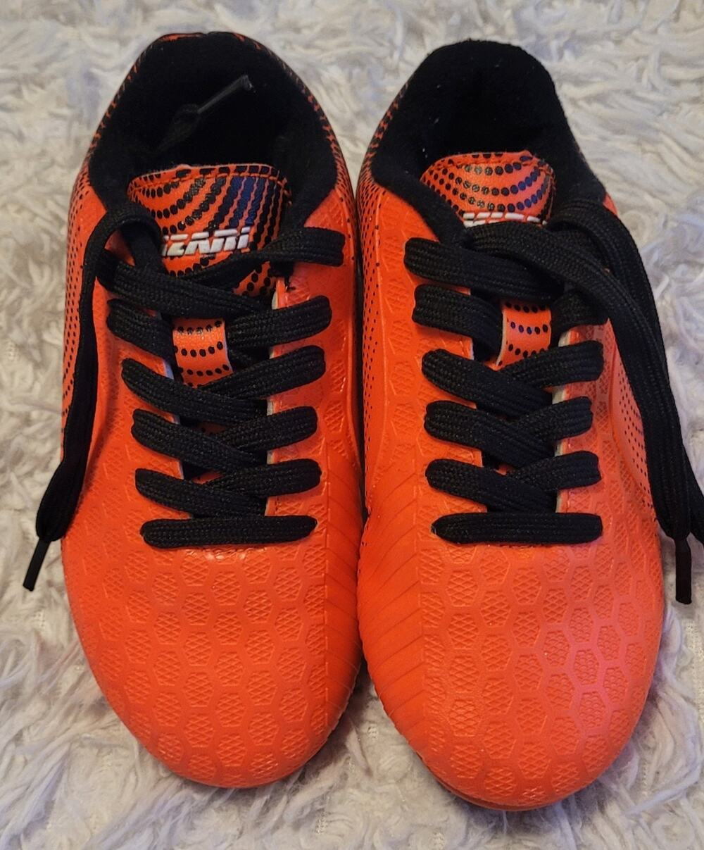 Children's cleets black/orange size 9.5C by VIZARI